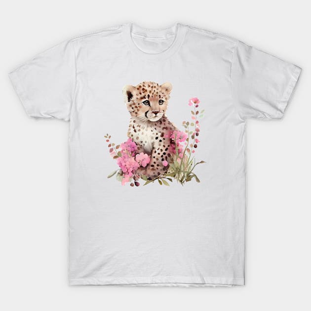 Baby leopard T-Shirt by DreamLoudArt